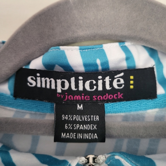 Simplicite By Jamie Sadock Womens Golf Long Sleeve Quarter Zip Size M - Picture 2 of 6